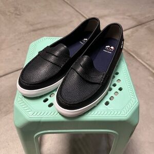 NWOT Cole Haan Nantucket Penny Shoes (women's size 8) black leather loafers